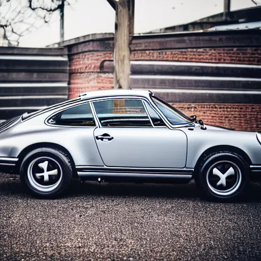 Image similar to close up photo of a porsche 9 1 1 9 6 4, cinematic, shallow dof, 3 5 mm, 4 k, macro