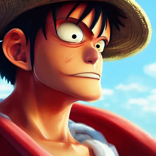 ArtStation - Luffy - One Piece (Rereading, Commission).