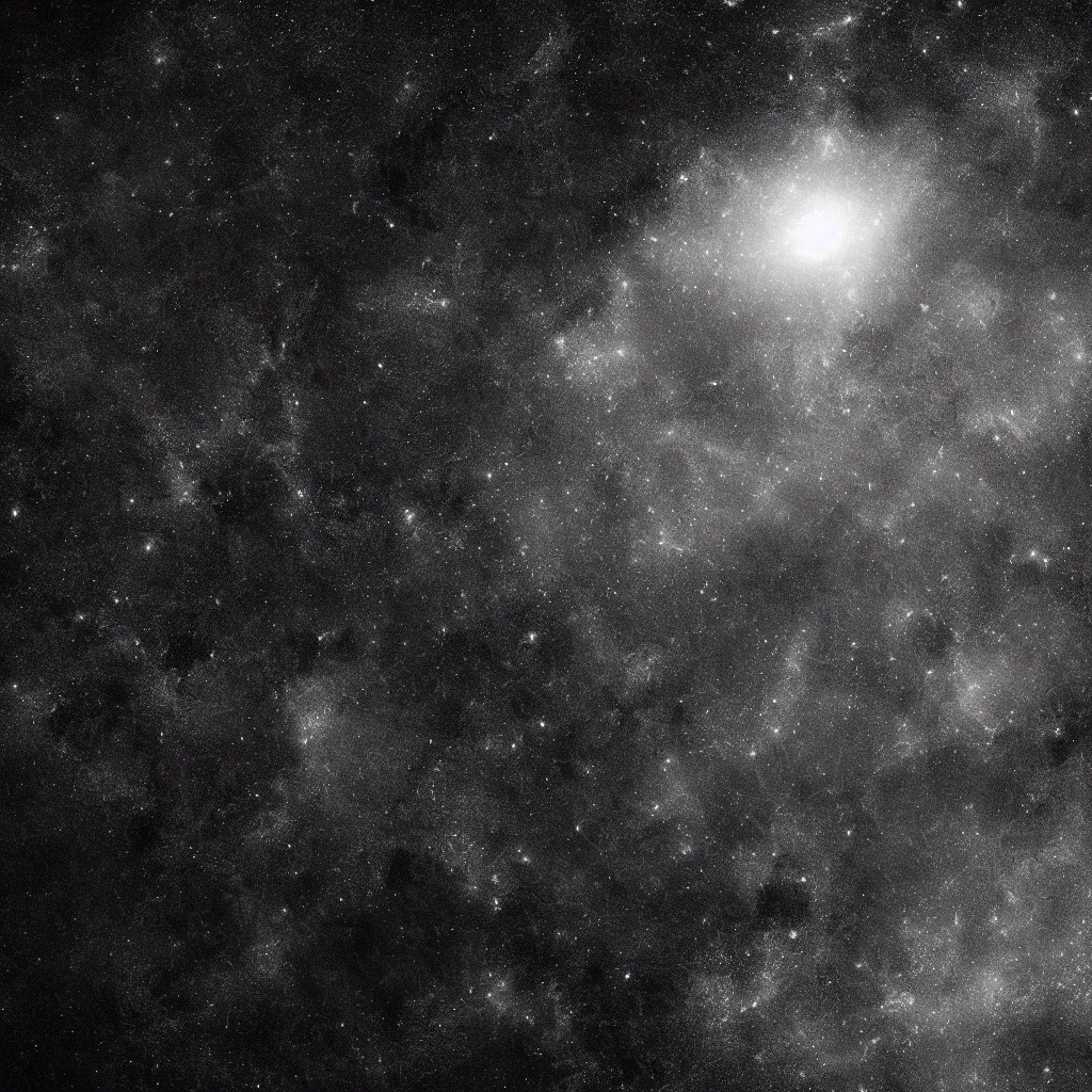 Image similar to space, dark, void of space, stars, crisp focus, ((((NASA photography)))), (((((((monochrome))))))), octane render, 8k