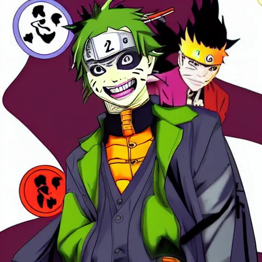 Image similar to Joker looks like Naruto