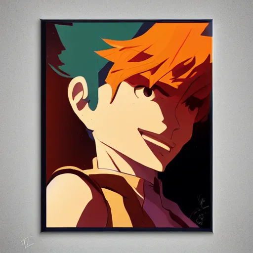 Image similar to face icon stylized minimalist cowboy bebop, loftis, cory behance hd by jesper ejsing, by rhads, makoto shinkai and lois van baarle, ilya kuvshinov, rossdraws global illumination