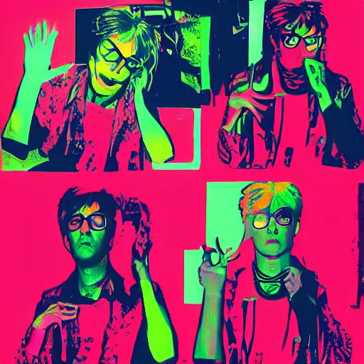 Prompt: dubstep by andy warhol, digital art, trending on artstation