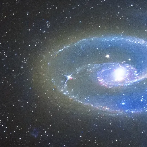 Image similar to a galaxy inside a ring