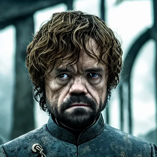 Image similar to justin sun as tyrion in game of thrones, 4 k, epic, cinematic, focus, movie still, fantasy, extreme detail, atmospheric, dark colour, sharp focus