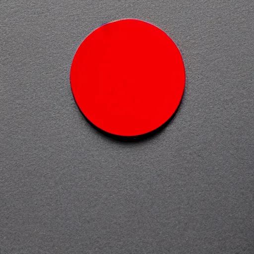 Prompt: red circle on white background with a vertical blue line through the center of the circle