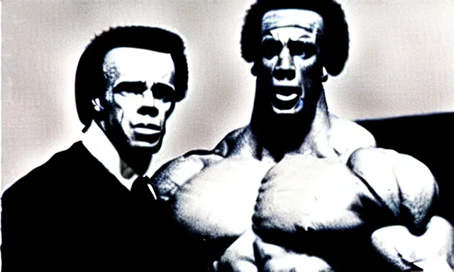 Image similar to arnold and sylvester
