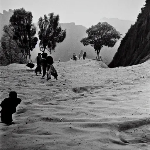 Prompt: the chine, by henri cartier - bresson,