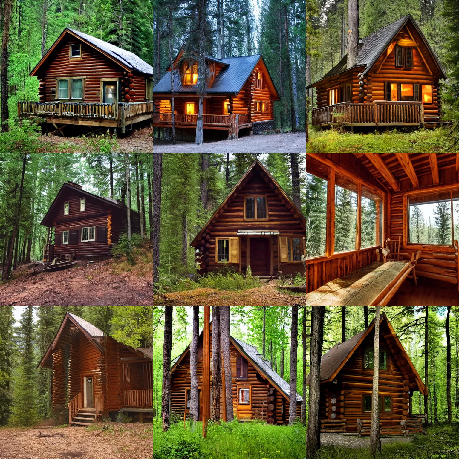 Prompt: cabin in the woods