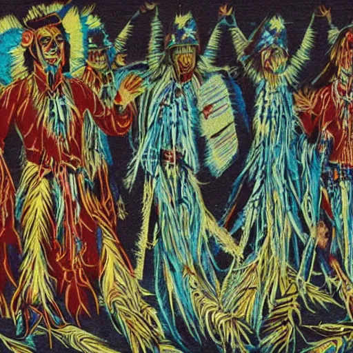 Image similar to mazewayresynthesis and the ghost dance