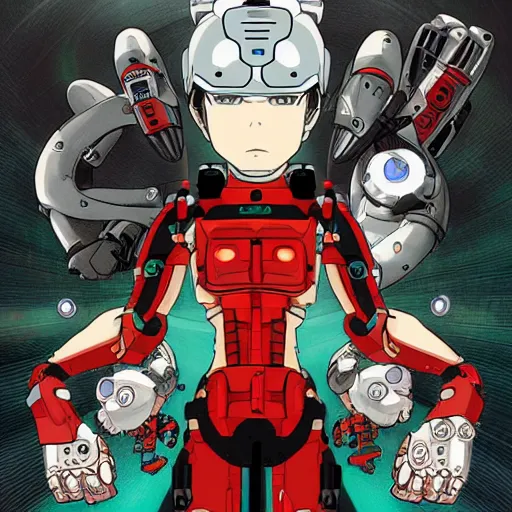 Prompt: cyborg miyazaki