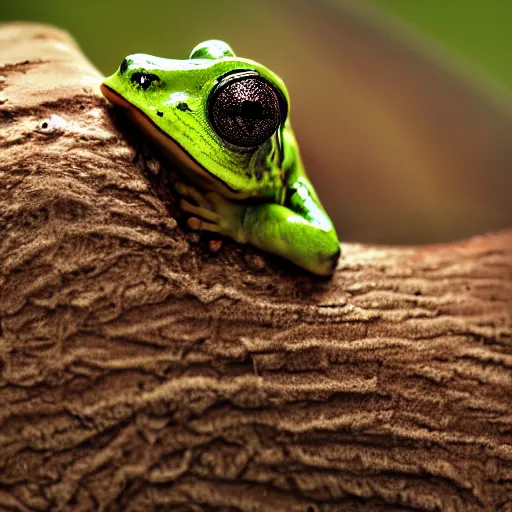 Image similar to a portrait photo of dog frog rabbit gecko, award winning photography, 5 0 mm