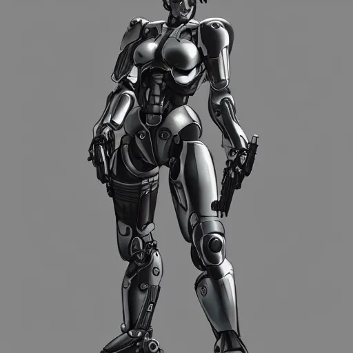 Image similar to a female terminator, by vitaly bulgarov, by yoji shinkawa, by joss nizzi, by shoji kawamori, metal gear solid, cylon, westworld, mecha, deviantart, artstation, unreal engine