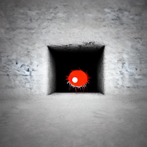 Image similar to monster inside the wall