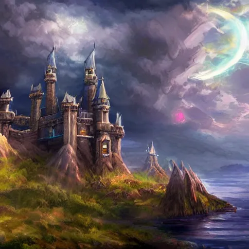 Castle Art, Fantasy Art, Mythical Art, Magical Art, Fantasy, castle art 
