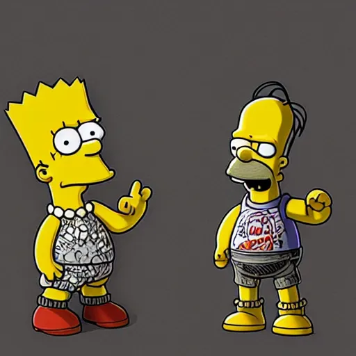 simpsons characters warhammer games workshop, art | Stable Diffusion ...