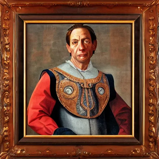 Prompt: renaissance portrait of nick saban, oil on canvas 4k, realism, detailed, meticulous