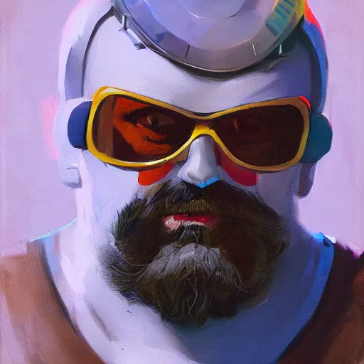 Image similar to greg manchess portrait of doctor ivo robotnik in disco elysium, fantasy, medium shot, asymmetrical, profile picture, organic painting, sunny day, matte painting, bold shapes, hard edges, street art, trending on artstation, by huang guangjian and gil elvgren and sachin teng