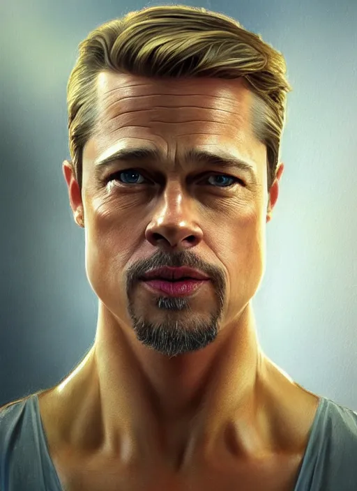 symmetry!! brad pitt, machine parts embedded into | Stable Diffusion ...