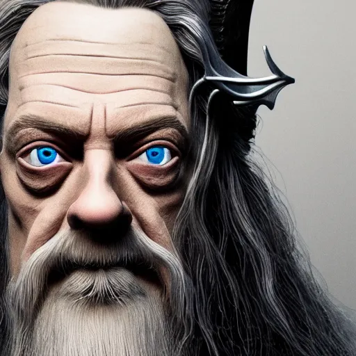 Prompt: portrait of Steve buscemi as Gandalf. intricate artwork. octane render, trending on artstation, very coherent symmetrical artwork. Peter Jackson, lord of the rings, return of the king. cinematic, high detail, photography, 8k, iridescent accents