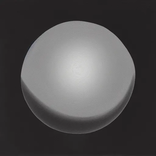 Image similar to Minimalistic painting of a grey sphere, shaded, 8k