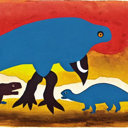 Image similar to dinosaurs by John piper