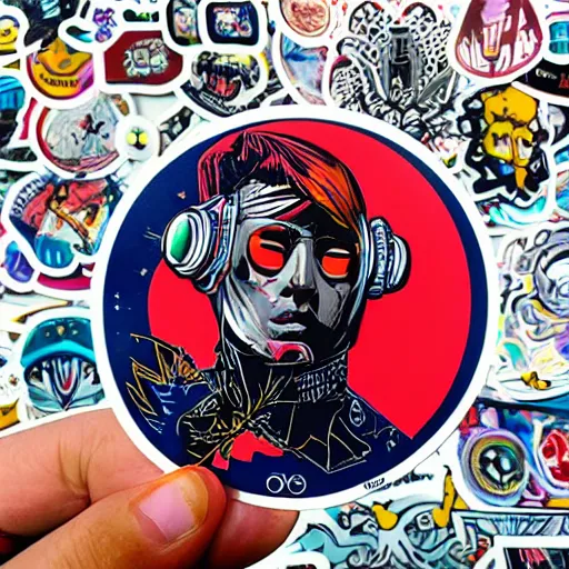 Image similar to Tristan Eaton, Lofi Sticker