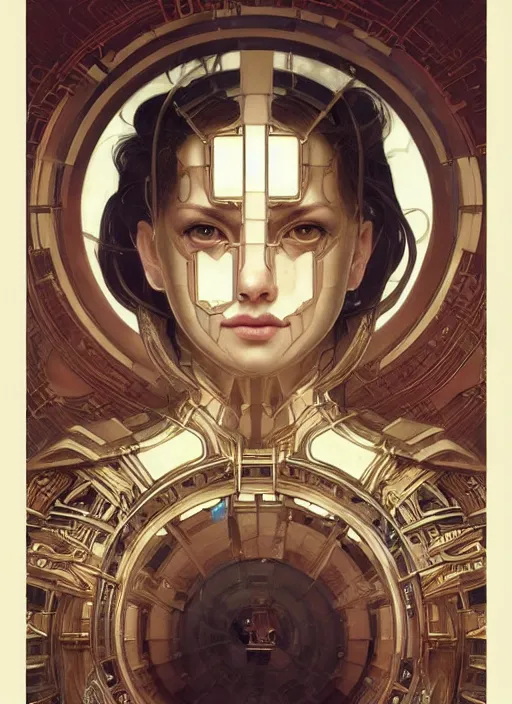 Prompt: mechanical humanoid, masterpiece, intricate, elegant, highly detailed, digital painting, artstation, concept art, smooth, sharp focus, illustration, art by artgerm and greg rutkowski and alphonse mucha and uang guangjian and gil elvgren and sachin teng, symmetry!!, symmetrical, symmetry, mirrored!!!!!