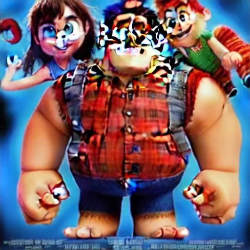 Prompt: Wreck-It Ralph Live Action Movie