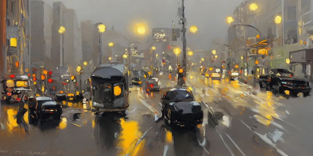 Prompt: storm san Francisco ben aronson 1950