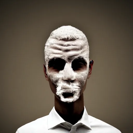 Image similar to man face made of smoke