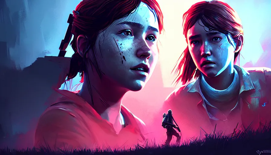 Prompt: concept art by jama jurabaev, cinematic shot, trending on artstation, high quality, brush stroke, hyperspace, vibrant color, ellie from the last of us part 2