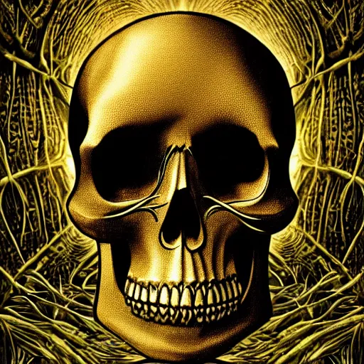 ArtStation - Gold Skull Aces Cool Spade Theme
