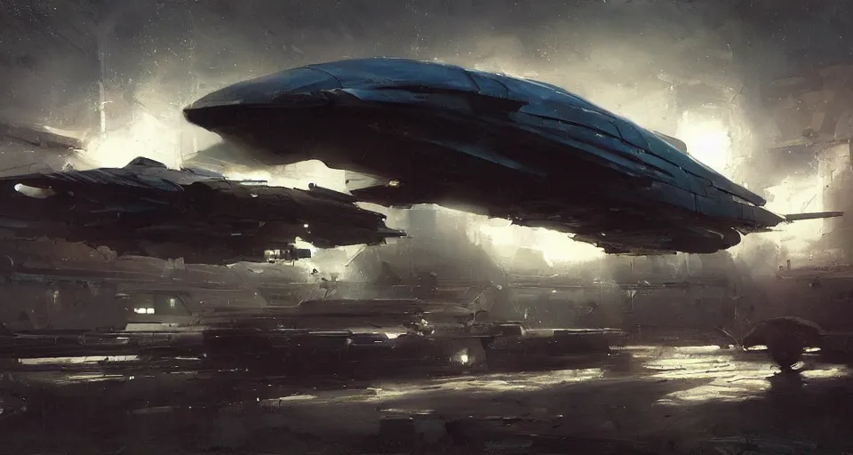 Image similar to spaceship, by jeremy mann, darek zabrocki.