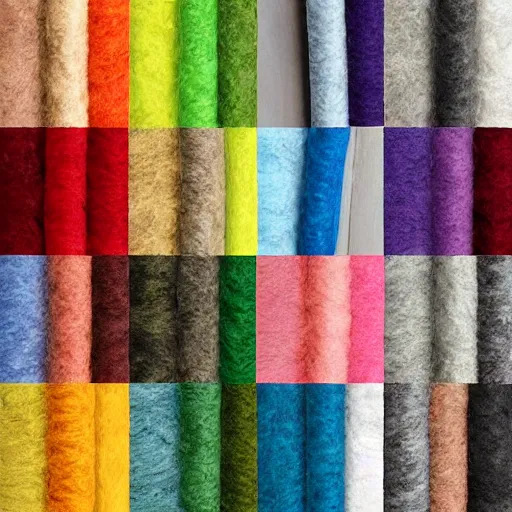 Prompt: seamless colorful felt texture, seamless