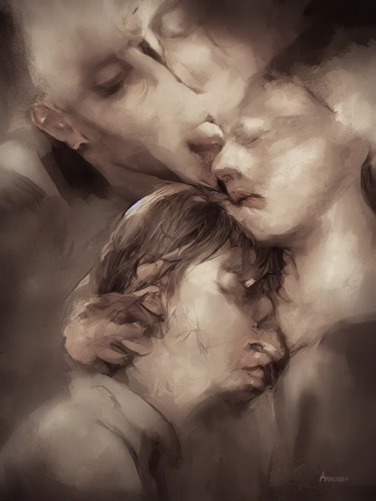 Image similar to tenderness by arcane concept artists, blunt borders, rule of thirds