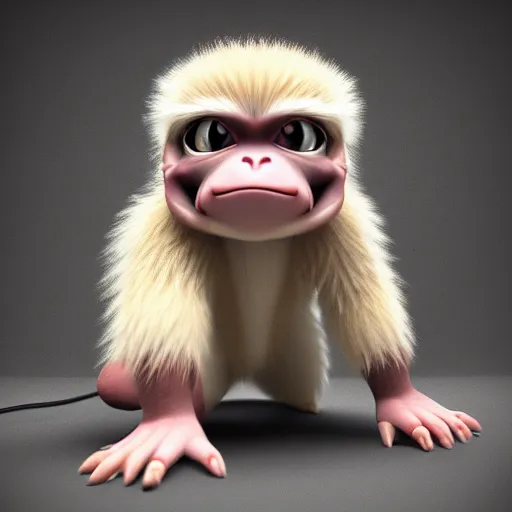 Image similar to photography of a realistic mankey animal, ultra detailed, 8 k, cinematic lighting, natural background, trending on artstation, pokemon