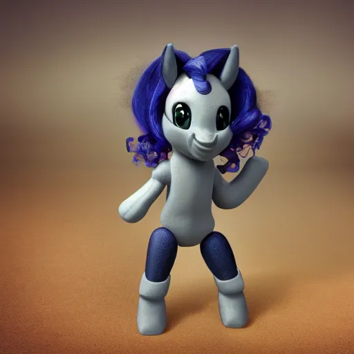 Image similar to humanoid little pony in real life, full body, octane render, ultra detail, ultra realistic, android 8 k