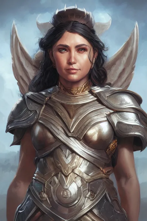 Prompt: amazon valkyrie athena, d & d, fantasy, portrait, highly detailed, headshot, digital painting, trending on artstation, concept art, sharp focus, illustration, art by artgerm and greg rutkowski and magali villeneuve