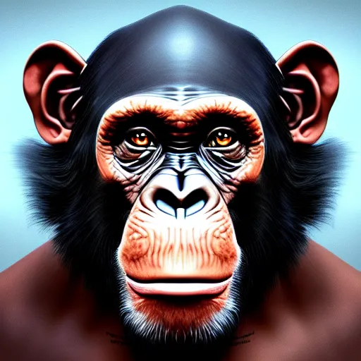 Image similar to portrait of chimpanzee as indiana jones muscular fantasy intricate elegant highly detailed digital painting artstation concept art smooth sharp focus