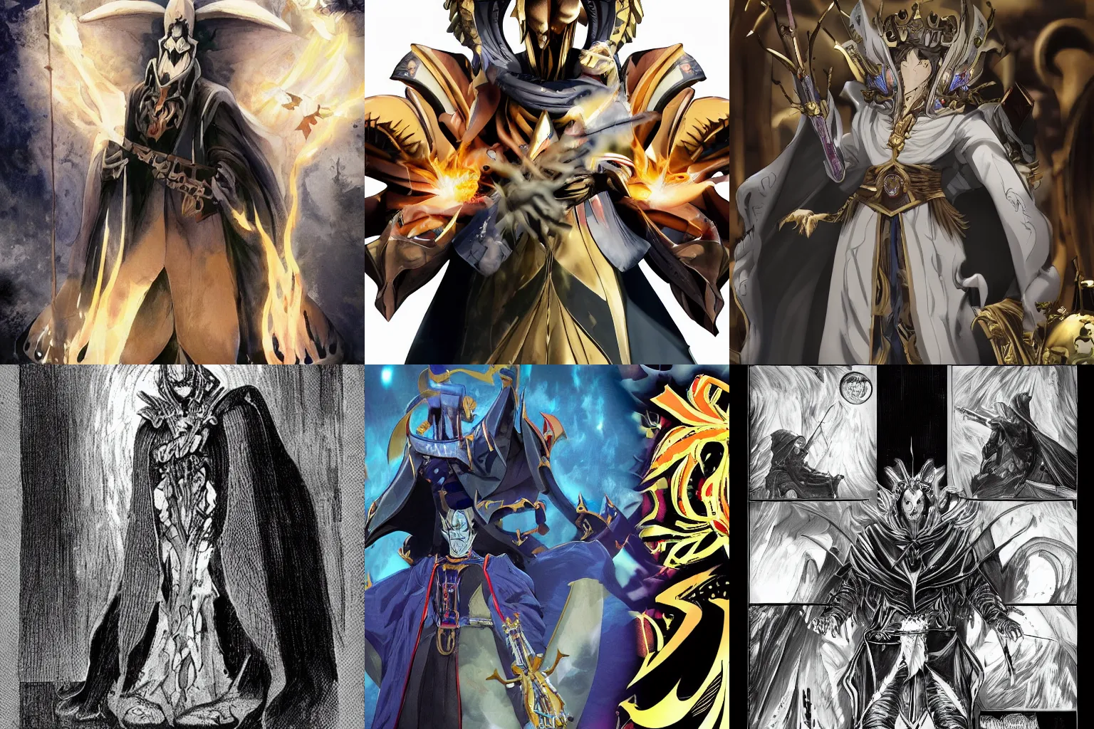 Prompt: The highest authority in the Sorcerer Kingdom is the Sorcerer King, Ainz Ooal Gown, the Last Supreme Being of Nazarick.