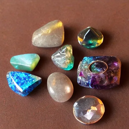 Image similar to magick gemstone in radiant flare and light, cosmic flare, various gemstone colors!