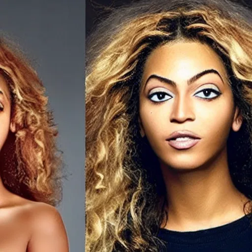Image similar to bee with human face resembling beyonce