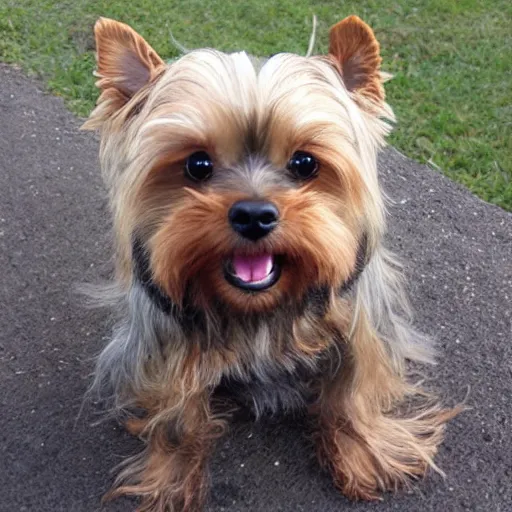 Image similar to Yorkshire Terrier Wookie hybrid