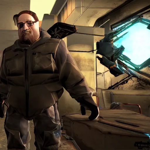 Image similar to gabe newell announces half life 3