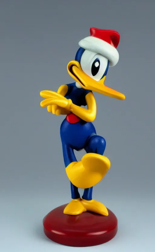 Image similar to disney, donald duck, 1980, figurine, made in china, detailed product photo