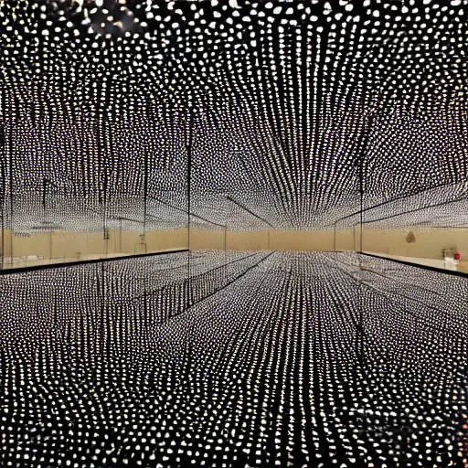 Prompt: yayoi kusama's infinity mirror rooms