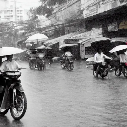 Image similar to rain season in saigon, old photos