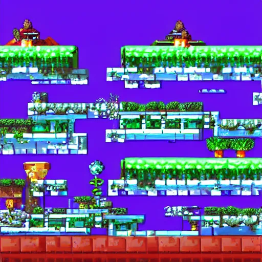 Image similar to hydroponics laboratory in the colony ship travelling to the outer worlds, incredible details :: 2d platformer game screenshot :: plant monster boss fight :: 16 bit pixel art