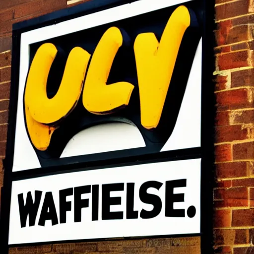 Image similar to wafflehouse employee's below wafflehouse sign