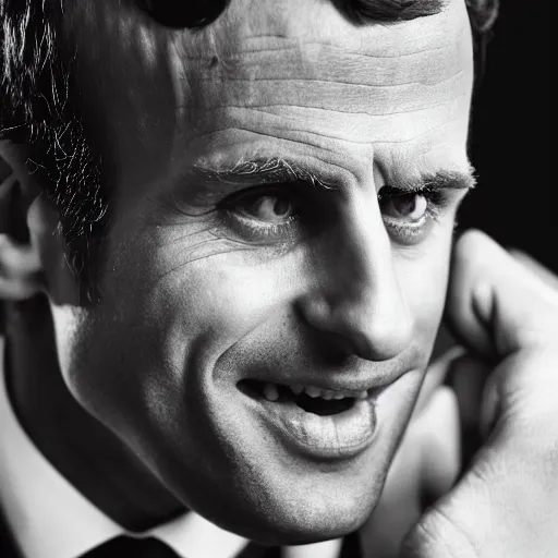 Prompt: closeup portrait of emmanuel macron dressed as napoleon crying thumbs up, natural light, sharp, detailed face, magazine, press, photo, steve mccurry, david lazar, canon, nikon, focus